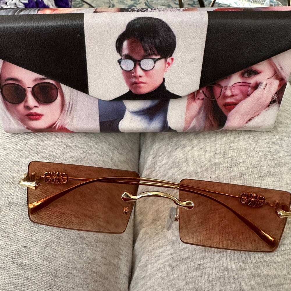 Designer Cleo Nicci Rich Diamond Square Sunglasses
